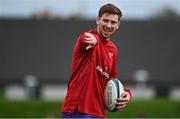 13 October 2021; Ben Healy during Munster rugby squad training at the University of Limerick in Limerick. Photo by Brendan Moran/Sportsfile