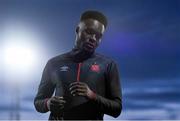 8 October 2021; Ebuka Kwelele of Dundalk before the SSE Airtricity League Premier Division match between Dundalk and Shamrock Rovers at Oriel Park in Dundalk, Louth. Photo by Ben McShane/Sportsfile