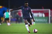 8 October 2021; Ebuka Kwelele of Dundalk before the SSE Airtricity League Premier Division match between Dundalk and Shamrock Rovers at Oriel Park in Dundalk, Louth. Photo by Ben McShane/Sportsfile