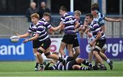 13 October 2021; Lochlann Wardick of Terenure College during the Bank of Ireland Leinster Schools Junior Cup semi-final match between Blackrock College and Terenure College at Energia Park in Dublin. Photo by Piaras Ó Mídheach/Sportsfile