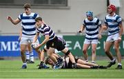 13 October 2021; Louis Moran of Terenure College during the Bank of Ireland Leinster Schools Junior Cup semi-final match between Blackrock College and Terenure College at Energia Park in Dublin. Photo by Piaras Ó Mídheach/Sportsfile