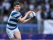 13 October 2021; Conor O'Shaughnessy of Blackrock College during the Bank of Ireland Leinster Schools Junior Cup semi-final match between Blackrock College and Terenure College at Energia Park in Dublin. Photo by Piaras Ó Mídheach/Sportsfile