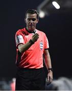 8 October 2021; Referee Robert Harvey during the SSE Airtricity League Premier Division match between Dundalk and Shamrock Rovers at Oriel Park in Dundalk, Louth. Photo by Ben McShane/Sportsfile
