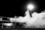 8 October 2021; (EDITORS NOTE; This images has been converted to Black & White) A general view of Oriel Park during the SSE Airtricity League Premier Division match between Dundalk and Shamrock Rovers at Oriel Park in Dundalk, Louth. Photo by Ben McShane/Sportsfile