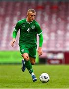 13 October 2021; Sam Curtis of Republic of Ireland during the UEFA U17 Championship Qualifying Round Group 5 match between Republic of Ireland and Poland at Turner's Cross in Cork. Photo by Eóin Noonan/Sportsfile