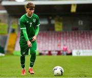 13 October 2021; Kevin Zefi of Republic of Ireland during the UEFA U17 Championship Qualifying Round Group 5 match between Republic of Ireland and Poland at Turner's Cross in Cork. Photo by Eóin Noonan/Sportsfile