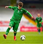 13 October 2021; Kevin Zefi of Republic of Ireland during the UEFA U17 Championship Qualifying Round Group 5 match between Republic of Ireland and Poland at Turner's Cross in Cork. Photo by Eóin Noonan/Sportsfile