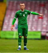 13 October 2021; Sam Curtis of Republic of Ireland during the UEFA U17 Championship Qualifying Round Group 5 match between Republic of Ireland and Poland at Turner's Cross in Cork. Photo by Eóin Noonan/Sportsfile