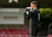 13 October 2021; Republic of Ireland goalkeeper Conor Walsh during the UEFA U17 Championship Qualifying Round Group 5 match between Republic of Ireland and Poland at Turner's Cross in Cork. Photo by Eóin Noonan/Sportsfile