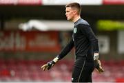 13 October 2021; Republic of Ireland goalkeeper Conor Walsh during the UEFA U17 Championship Qualifying Round Group 5 match between Republic of Ireland and Poland at Turner's Cross in Cork. Photo by Eóin Noonan/Sportsfile