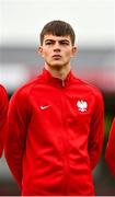 13 October 2021; Mikolaj Tudruj of Poland during the UEFA U17 Championship Qualifying Round Group 5 match between Republic of Ireland and Poland at Turner's Cross in Cork. Photo by Eóin Noonan/Sportsfile