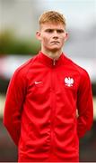 13 October 2021; Bartosz Tomaszewski of Poland during the UEFA U17 Championship Qualifying Round Group 5 match between Republic of Ireland and Poland at Turner's Cross in Cork. Photo by Eóin Noonan/Sportsfile