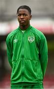 13 October 2021; Franco Umeh of Republic of Ireland during the UEFA U17 Championship Qualifying Round Group 5 match between Republic of Ireland and Poland at Turner's Cross in Cork. Photo by Eóin Noonan/Sportsfile