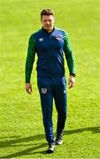 13 October 2021; Republic of Ireland Physiotherapist Mark Cornish before the UEFA U17 Championship Qualifying Round Group 5 match between Republic of Ireland and Poland at Turner's Cross in Cork. Photo by Eóin Noonan/Sportsfile