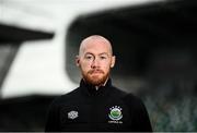14 October 2021; Chris Shields of Linfield during the Unite the Union Champions Cup Launch at The National Football Stadium in Windsor Park, Belfast. Photo by David Fitzgerald/Sportsfile