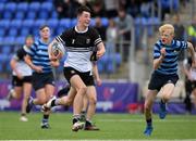 14 October 2021; Ruairi Munnelly of Newbridge College during the Bank of Ireland Leinster Schools Junior Cup semi-final match between St Vincent’s Castleknock College and Newbridge College at Energia Park in Dublin. Photo by Matt Browne/Sportsfile