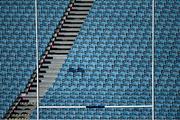 15 October 2021; A general view of seats at the Leinster rugby captain's run at RDS Arena in Dublin. Photo by Piaras Ó Mídheach/Sportsfile