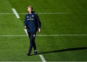 15 October 2021; Head coach Leo Cullen during the Leinster rugby captain's run at RDS Arena in Dublin. Photo by Piaras Ó Mídheach/Sportsfile