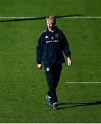 15 October 2021; Head coach Leo Cullen during the Leinster rugby captain's run at RDS Arena in Dublin. Photo by Piaras Ó Mídheach/Sportsfile