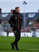 15 October 2021; Daniel Cleary of Dundalk arrives before the SSE Airtricity League Premier Division match between Bohemians and Dundalk at Dalymount Park in Dublin. Photo by Ben McShane/Sportsfile