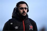 15 October 2021; Sami Ben Amar of Dundalk arrives before the SSE Airtricity League Premier Division match between Bohemians and Dundalk at Dalymount Park in Dublin. Photo by Ben McShane/Sportsfile