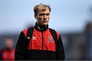 15 October 2021; Greg Sloggett of Dundalk arrives before the SSE Airtricity League Premier Division match between Bohemians and Dundalk at Dalymount Park in Dublin. Photo by Ben McShane/Sportsfile