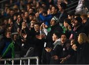 15 October 2021; Shamrock Rovers supporters during the SSE Airtricity League Premier Division match between Shamrock Rovers and Sligo Rovers at Tallaght Stadium in Dublin. Photo by Seb Daly/Sportsfile