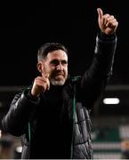 15 October 2021; Shamrock Rovers manager Stephen Bradley after his side's victory over Sligo Rovers in their SSE Airtricity League Premier Division match at Tallaght Stadium in Dublin. Photo by Seb Daly/Sportsfile
