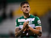 15 October 2021; Lee Grace of Shamrock Rovers after his side's victory over Sligo Rovers in their SSE Airtricity League Premier Division match at Tallaght Stadium in Dublin. Photo by Seb Daly/Sportsfile