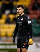 15 October 2021; Sligo Rovers goalkeeper Ed McGinty during the SSE Airtricity League Premier Division match between Shamrock Rovers and Sligo Rovers at Tallaght Stadium in Dublin. Photo by Seb Daly/Sportsfile