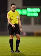 15 October 2021; Referee Robert Hennessy during the SSE Airtricity League Premier Division match between Shamrock Rovers and Sligo Rovers at Tallaght Stadium in Dublin. Photo by Seb Daly/Sportsfile