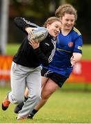 16 October 2021; Lilly Thunder in action during the Girls Give it a Try session at Carlow RFC in Carlow. Photo by Matt Browne/Sportsfile
