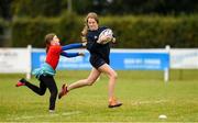 16 October 2021; Hannah Bagnall in action during the Girls Give it a Try session at Carlow RFC in Carlow. Photo by Matt Browne/Sportsfile