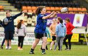 16 October 2021; Participants in action during the Girls Give it a Try session at Carlow RFC in Carlow. Photo by Matt Browne/Sportsfile