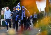 16 October 2021; Leinster supporters arrive before the United Rugby Championship match between Leinster and Scarlets at the RDS Arena in Dublin. Photo by Ramsey Cardy/Sportsfile