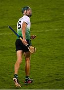 16 October 2021; Christopher Crummey of Lucan Sarsfields during the Go Ahead Dublin County Senior Club Hurling Championship quarter-final match between Craobh Chiaráin and Lucan Sarsfields at Parnell Park in Dublin. Photo by Eóin Noonan/Sportsfile