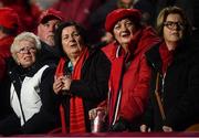 16 October 2021; Munster supporters watch on during the United Rugby Championship match between Munster and Connacht at Thomond Park in Limerick. Photo by David Fitzgerald/Sportsfile