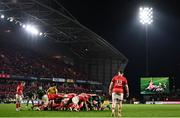 16 October 2021; General view of a scrum during the United Rugby Championship match between Munster and Connacht at Thomond Park in Limerick. Photo by David Fitzgerald/Sportsfile