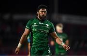 16 October 2021; Bundee Aki of Connacht during the United Rugby Championship match between Munster and Connacht at Thomond Park in Limerick. Photo by David Fitzgerald/Sportsfile