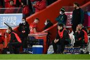 16 October 2021; Rory Scannell of Munster leaves the pitch for a head injury assessment during the United Rugby Championship match between Munster and Connacht at Thomond Park in Limerick. Photo by Piaras Ó Mídheach/Sportsfile