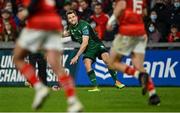 16 October 2021; Jack Carty of Connacht watches his conversion attempt go wide during the United Rugby Championship match between Munster and Connacht at Thomond Park in Limerick. Photo by Piaras Ó Mídheach/Sportsfile