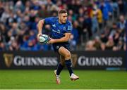 16 October 2021; Jordan Larmour of Leinster during the United Rugby Championship match between Leinster and Scarlets at the RDS Arena in Dublin. Photo by Harry Murphy/Sportsfile