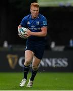 16 October 2021; Ciarán Frawley of Leinster during the United Rugby Championship match between Leinster and Scarlets at the RDS Arena in Dublin. Photo by Harry Murphy/Sportsfile