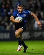 16 October 2021; Jordan Larmour of Leinster during the United Rugby Championship match between Leinster and Scarlets at the RDS Arena in Dublin. Photo by Harry Murphy/Sportsfile