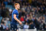 16 October 2021; Ciarán Frawley of Leinster during the United Rugby Championship match between Leinster and Scarlets at the RDS Arena in Dublin. Photo by Seb Daly/Sportsfile