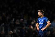 16 October 2021; Ross Byrne of Leinster during the United Rugby Championship match between Leinster and Scarlets at the RDS Arena in Dublin. Photo by Seb Daly/Sportsfile