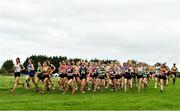 17 October 2021; A general view of the womens race during the Autumn Open International Cross Country at the Sport Ireland Campus in Dublin. Photo by Sam Barnes/Sportsfile
