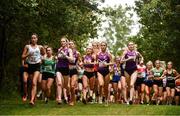 17 October 2021; A general view of the womens race during the Autumn Open International Cross Country at the Sport Ireland Campus in Dublin. Photo by Sam Barnes/Sportsfile