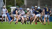 17 October 2021; Players battle for possession during the Go Ahead Dublin County Senior Club Hurling Championship Quarter-Final match between Kilmacud Crokes and St Oliver Plunkett's Eoghan Rua at Parnell Park in Dublin. Photo by Piaras Ó Mídheach/Sportsfile
