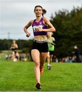 17 October 2021; Abbie Donnelly on her way to winning the Senior Women's 6000m during the Autumn Open International Cross Country at the Sport Ireland Campus in Dublin. Photo by Sam Barnes/Sportsfile